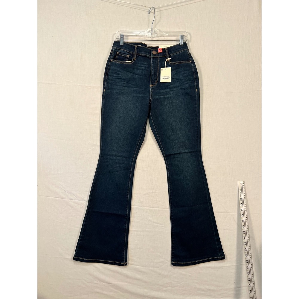 a.n.a Womens High-Rise Flare Jeans Dark Rinse Stretch Denim Size 8 3589